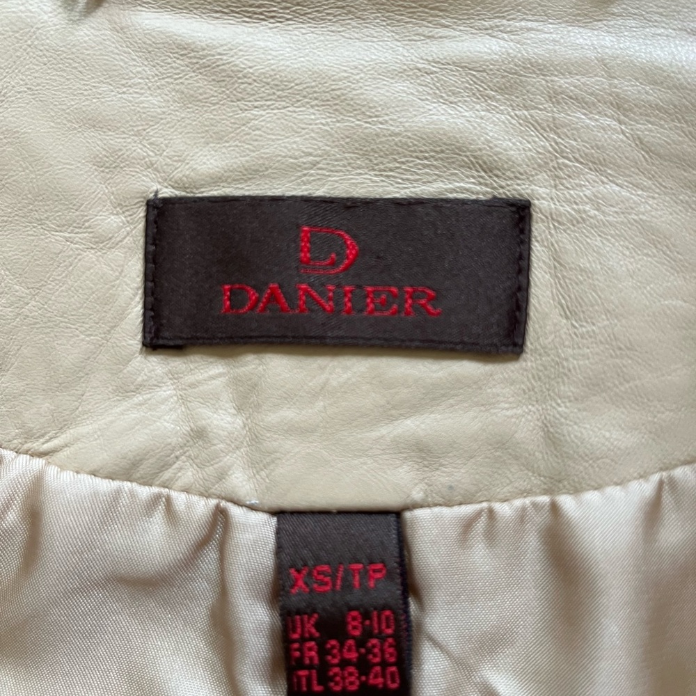 Vintage Danier Leather Moto Jacket Streetwear Y2K - Picture 3 of 8
